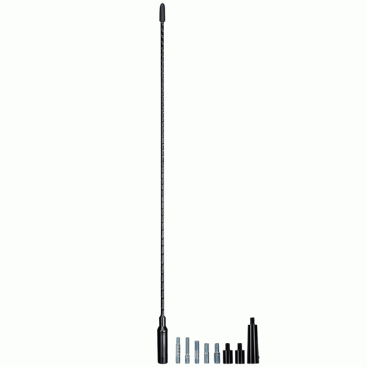 Black Spiral 1-section Replacement Antenna Mast - 17 Inch  44-RMF2