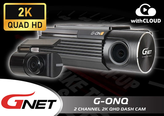G-ONQ 2 Channel 2k QHD Dash Cam