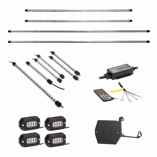Complete Plug-N-Play RGB Lighting Kit for Jeep JL/JT  JP-RGBKT-1
