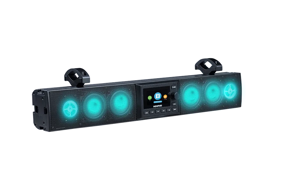 MXSB24V3 Memphis Powersports 24" Soundbar with LED and video input
