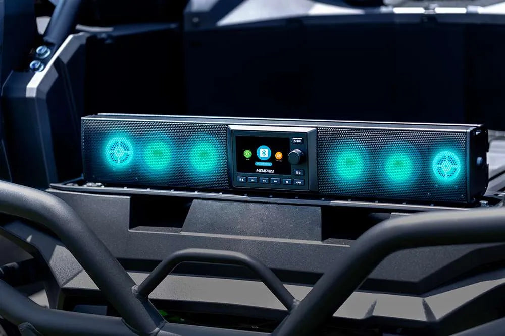 MXSB24V3 Memphis Powersports 24" Soundbar with LED and video input