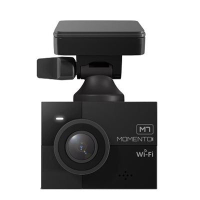 Momento M7 Smart Dash Cam | QHD1440p front camera / 1080p rear camera, 64GB Memory Card, WiFi