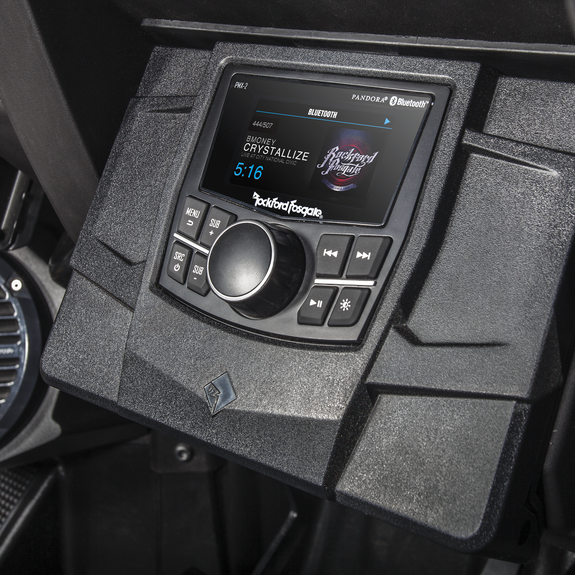 Punch Marine Compact AM/FM/WB Digital Media Receiver 2.7" Display PMX-2