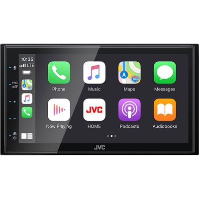 JVC 6.8” DDIN Wired Apple CarPlay / Android Auto Bluetooth Short Body Digital Media Receiver KW-M560BT