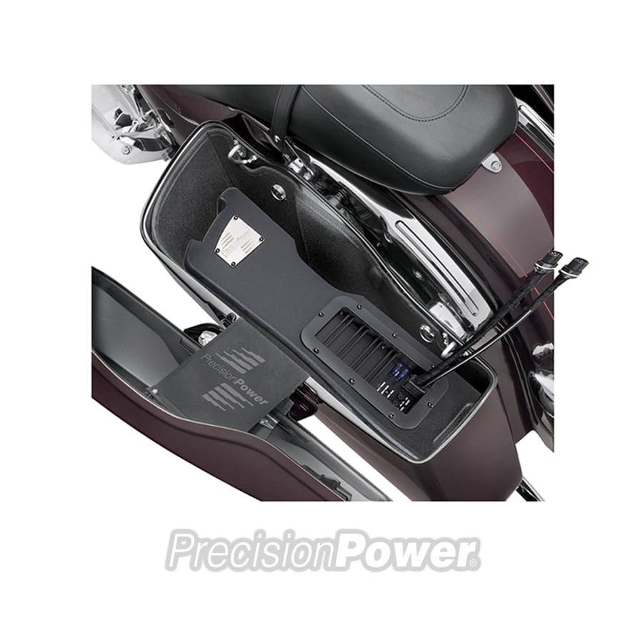 Installer-Friendly Saddlebag Powered Subwoofer Fits 2014+ Harley Davidson® Touring Models (Sold Individually) HD14.SBWR Brake Side