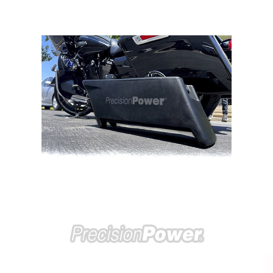 Installer-Friendly Saddlebag Powered Subwoofer Fits 2014+ Harley Davidson® Touring Models (Sold Individually) HD14.SBWR Brake Side