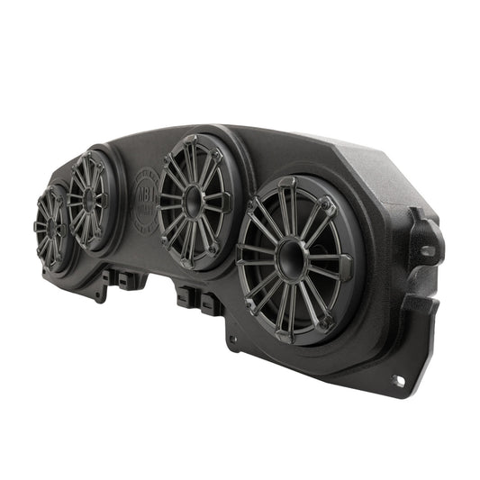 MBQJ-48HRGB Jeep® Wrangler (JL) / Gladiator (JT) Tuned Rear Soundbar with 8 Inch Compression Horn Speakers, Enclosure, and RGB LED Lighting
