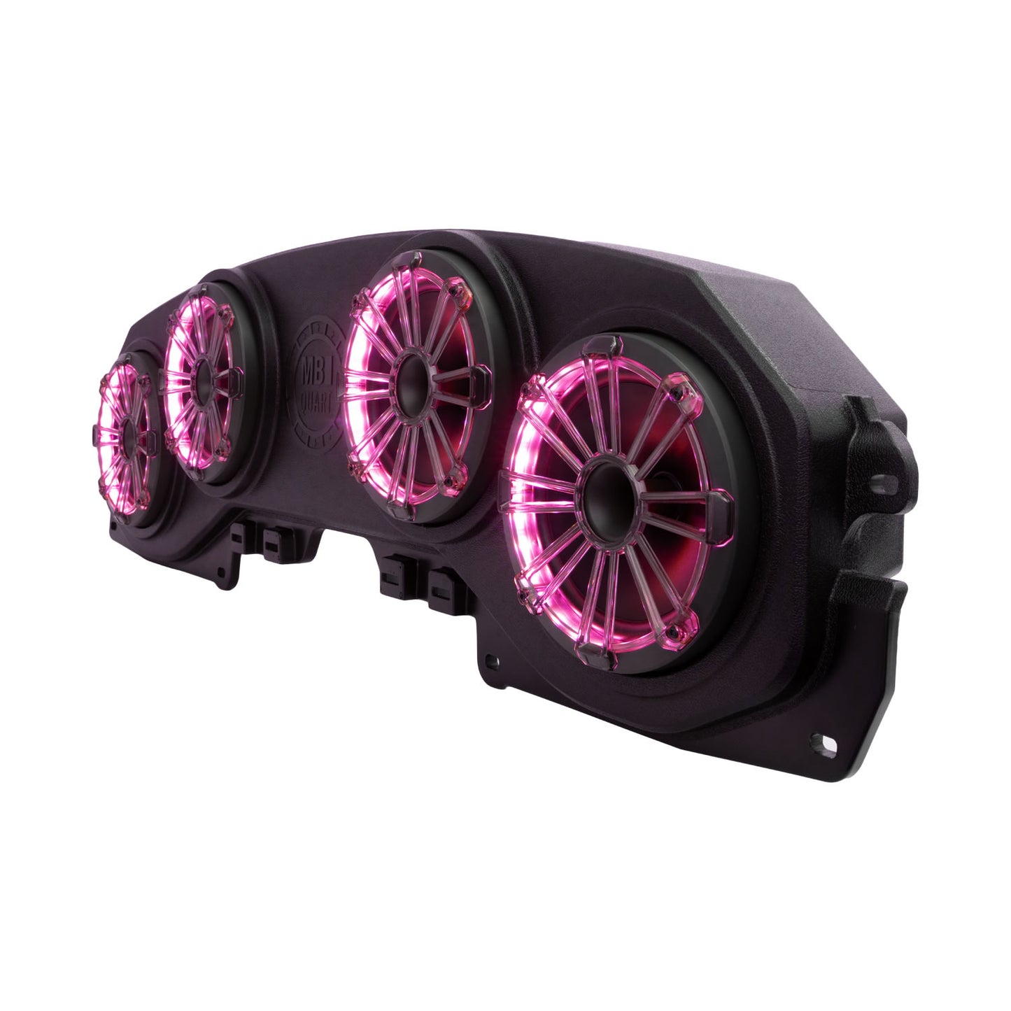 MBQJ-48HRGB Jeep® Wrangler (JL) / Gladiator (JT) Tuned Rear Soundbar with 8 Inch Compression Horn Speakers, Enclosure, and RGB LED Lighting