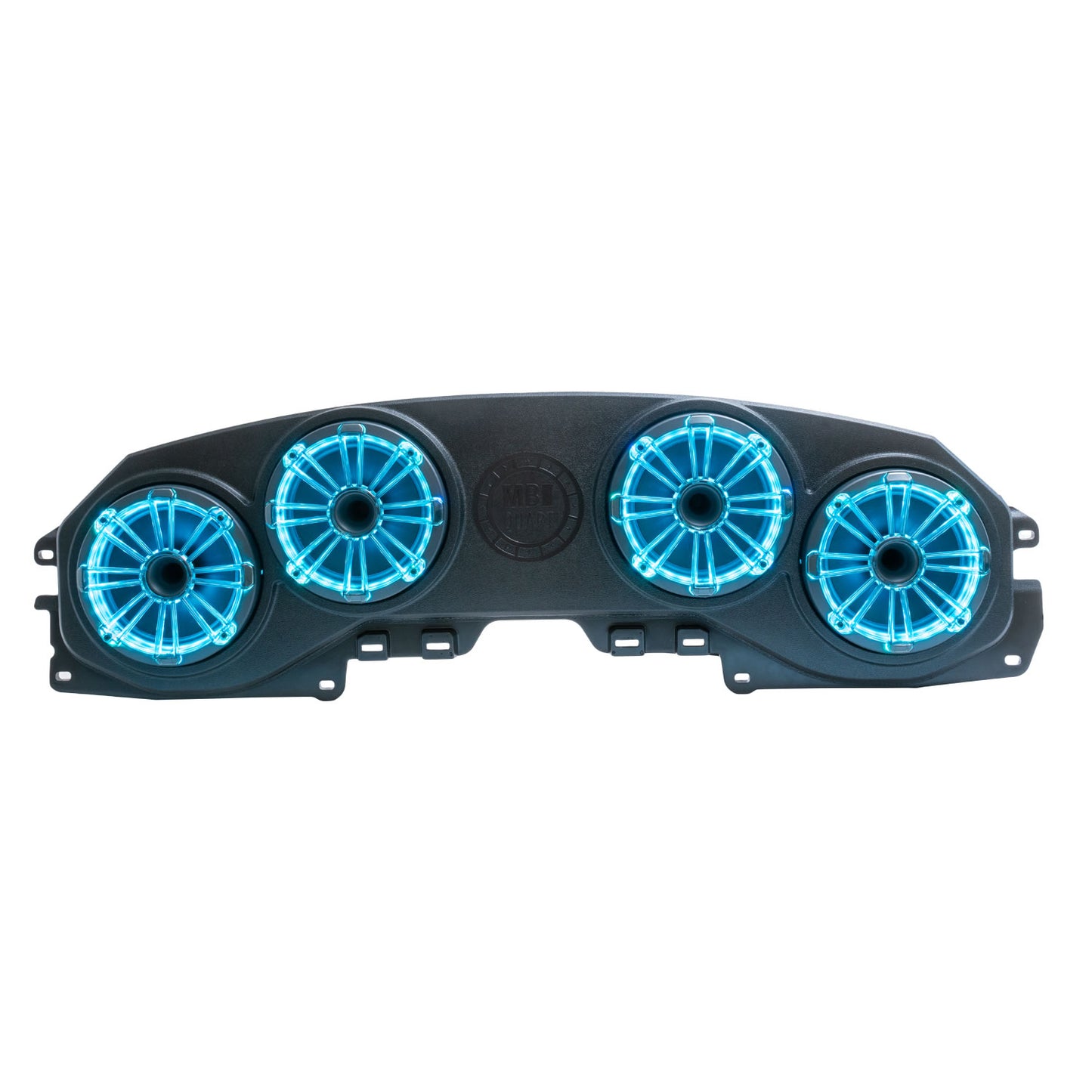 MBQJ-48HRGB Jeep® Wrangler (JL) / Gladiator (JT) Tuned Rear Soundbar with 8 Inch Compression Horn Speakers, Enclosure, and RGB LED Lighting