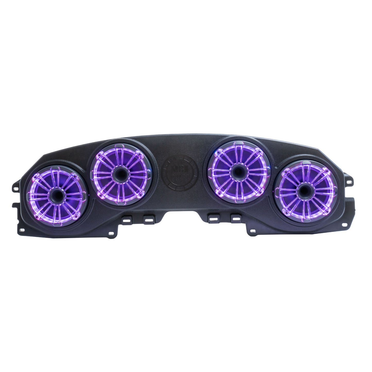 MBQJ-48HRGB Jeep® Wrangler (JL) / Gladiator (JT) Tuned Rear Soundbar with 8 Inch Compression Horn Speakers, Enclosure, and RGB LED Lighting