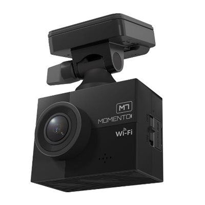 Momento M7 Smart Dash Cam | QHD1440p front camera / 1080p rear camera, 64GB Memory Card, WiFi